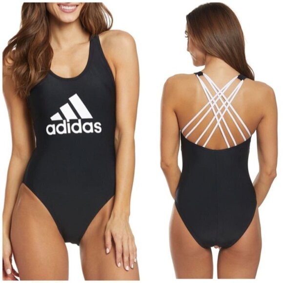 💕ADIDAS💕 Graphic Crisscross One-Piece Swimsuit - Picture 3 of 13